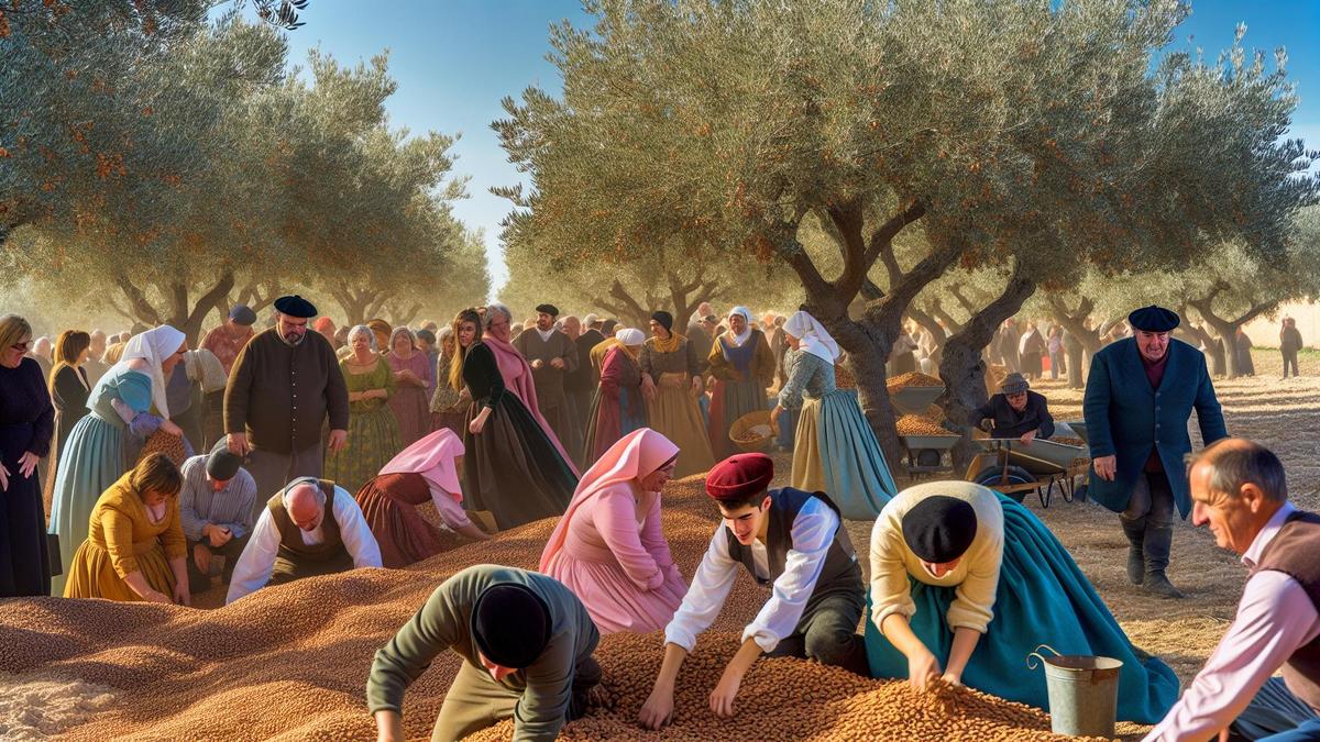 Mandulaszüret Valencia szívében
